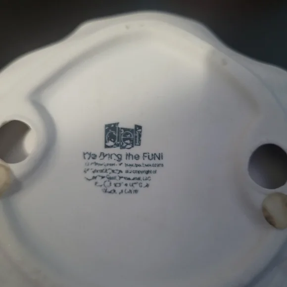 Ceramic Sea Shell Vanity Tray with Silver Starfish - Blue - Picture 2 of 4